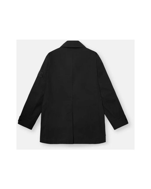 Stone Island Black Single-Breasted Coats for men