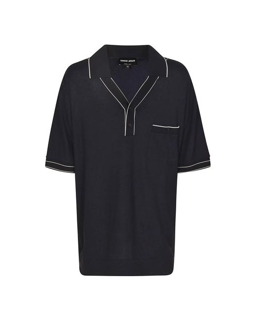 T-shirt e polo alla moda di Giorgio Armani in Black da Uomo