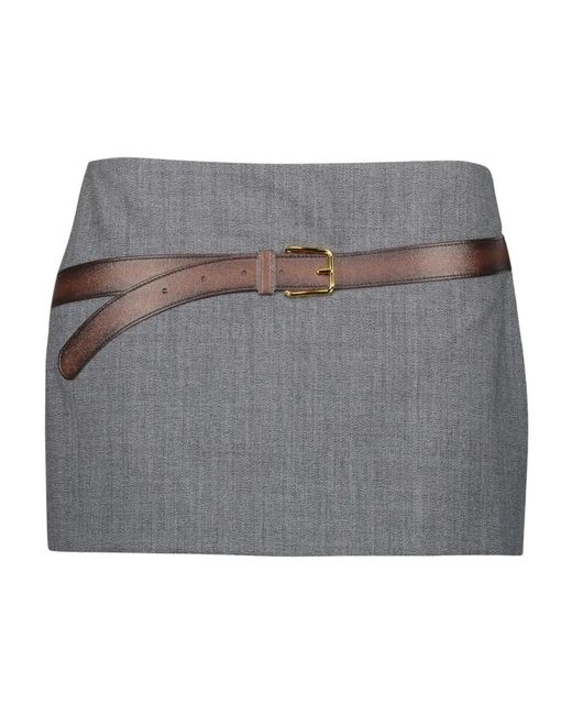 Short Skirts Prada de color Gray