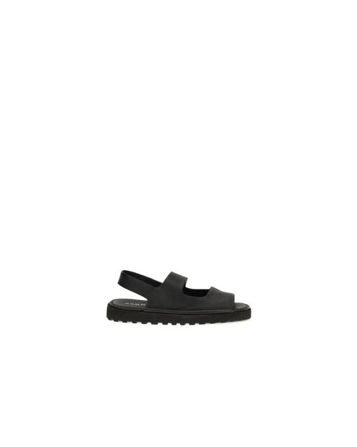 Marsèll Black Flat Sandals for men