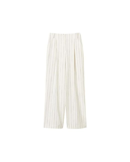 Twinset White Wide Trousers