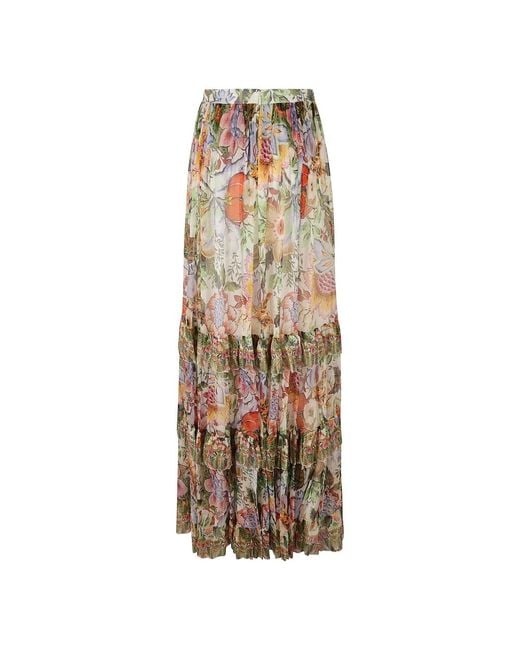 Etro Natural Maxi Skirts