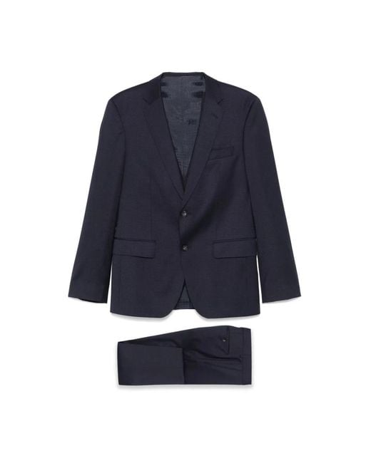 HUGO Blue Single Breasted Suits for men