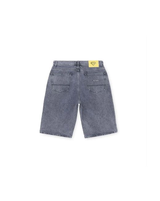 Iuter Blue Denim Shorts for men