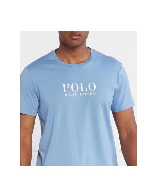 Ralph Lauren Großes logo baumwoll t-shirt - blau in Blue für Herren