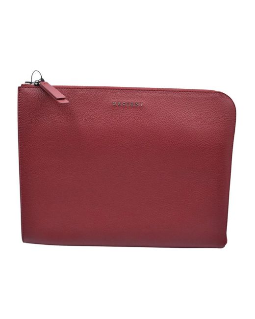Orciani Red Clutches for men