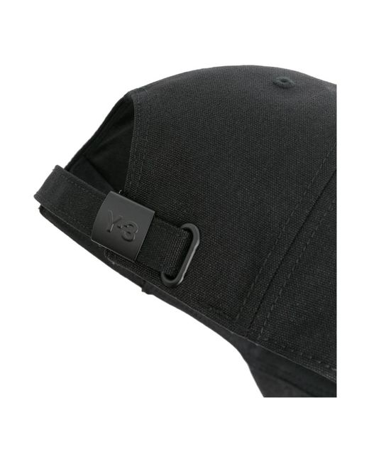 Y-3 Stylische logo cap in Black für Herren