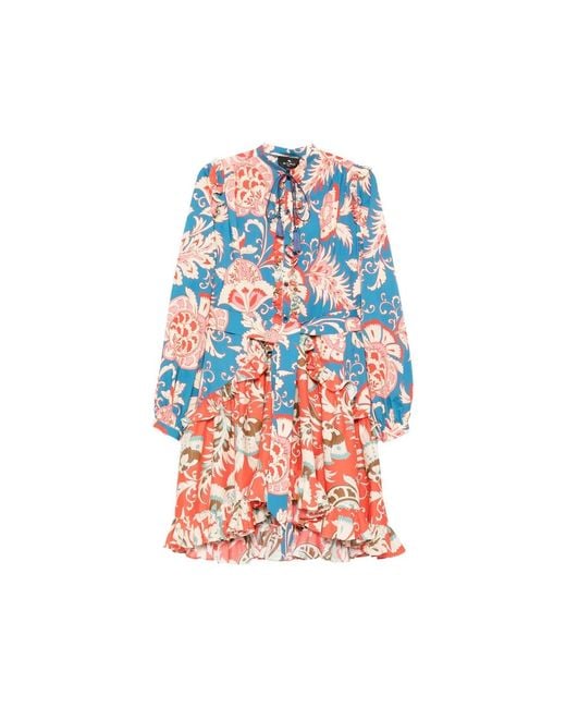 Etro Blue Shirt Dresses