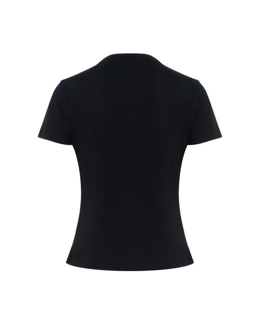 Pinko Black Jersey logo t-shirt quentin
