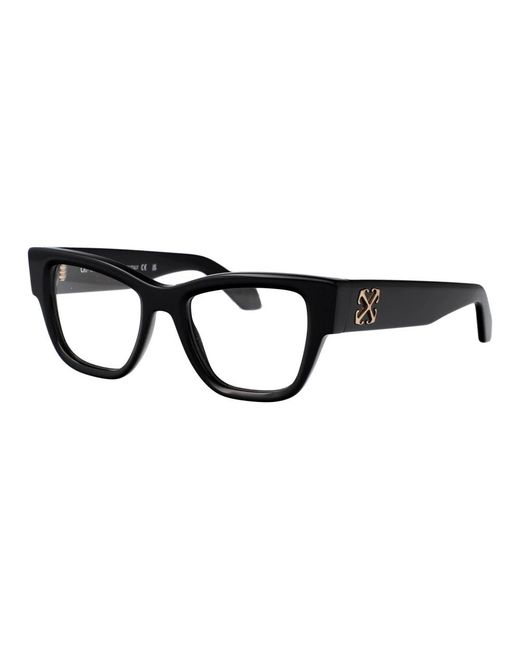 Off-White c/o Virgil Abloh Stijlvolle Bril Stijl 8D Optisch in het Black