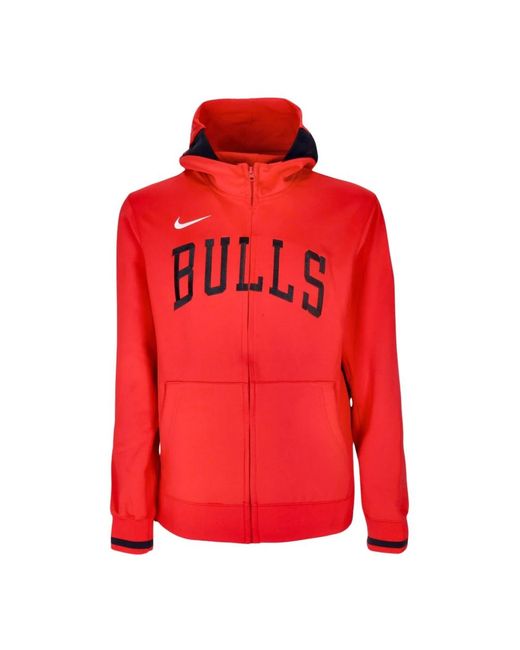 Nike Fitness ,Rood ,Polyester Dri-Fit Zip Hoodie in het Red voor heren