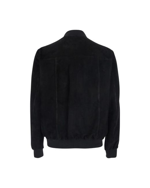 Low Brand Black Bomber Jackets for men