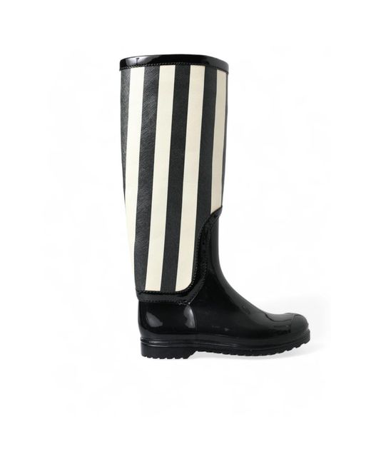Dolce & Gabbana Black Rain boots
