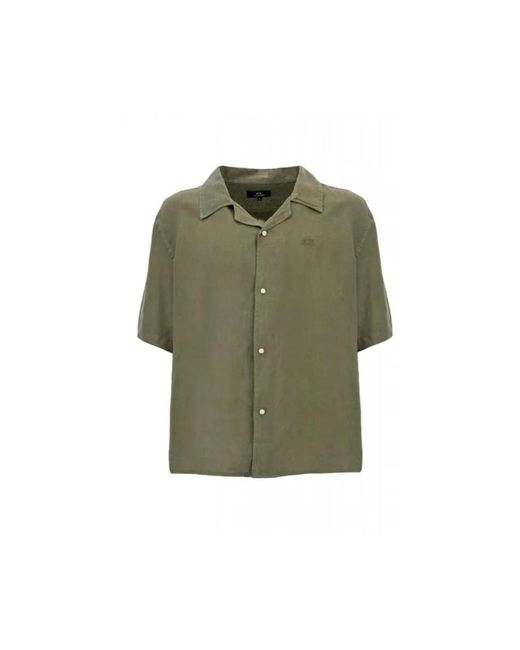 La Martina Green Short Sleeve Shirts for men