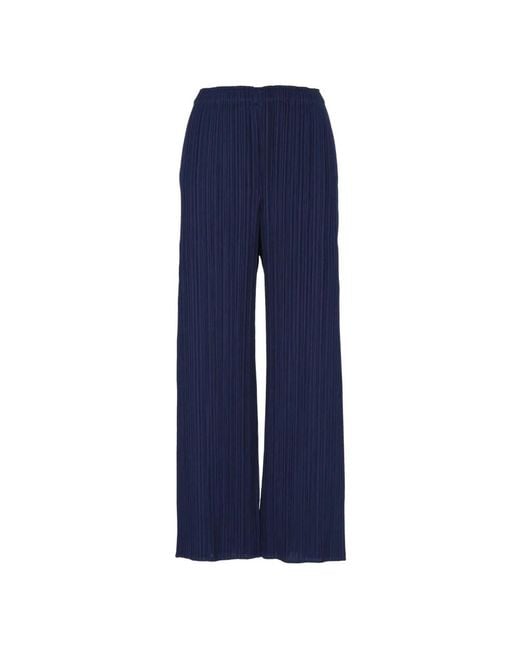 Issey Miyake Blue Wide Trousers