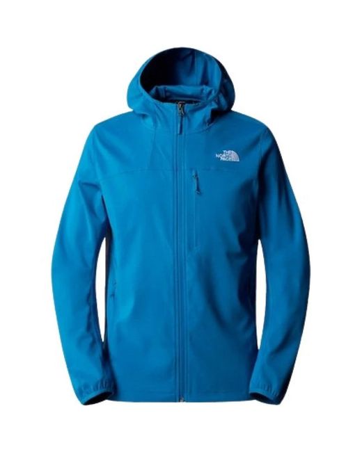 The North Face Nimble Softshell Hoodie in het Blue voor heren