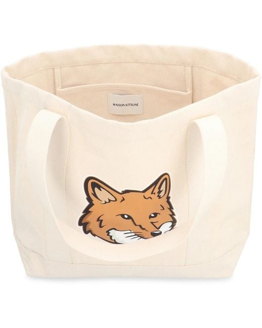 Maison Kitsune Tote bags in WeiB fur Herren Lyst DE