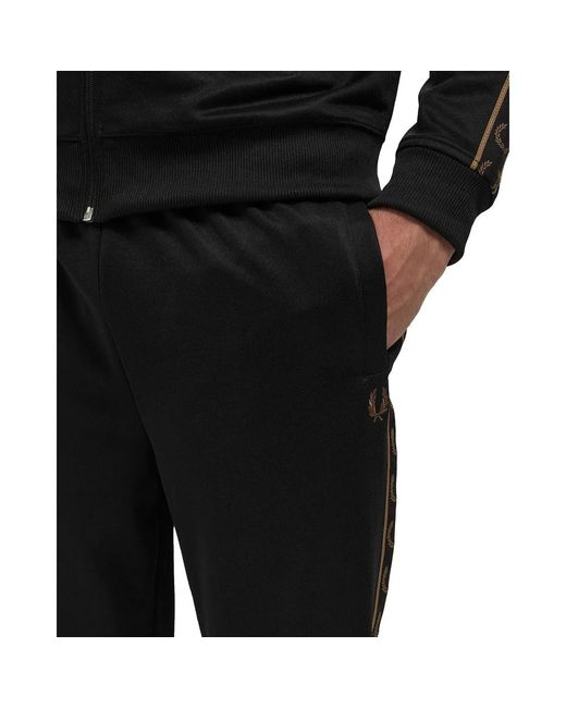 Fred Perry Black Sweatpants for men