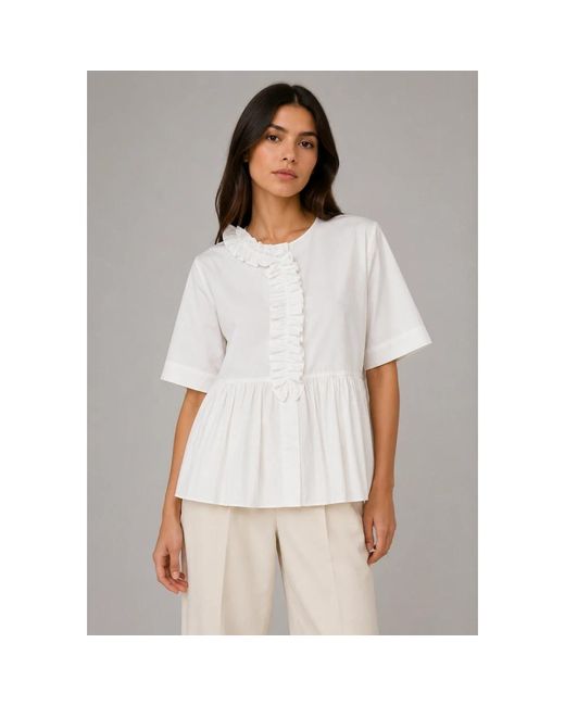 Max Mara White Blouses