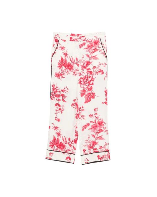Liu Jo Pink Straight Trousers