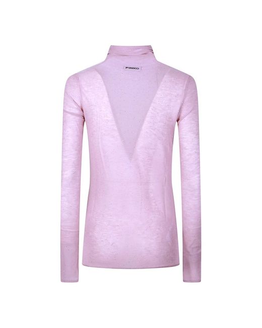 Pinko Purple Turtlenecks