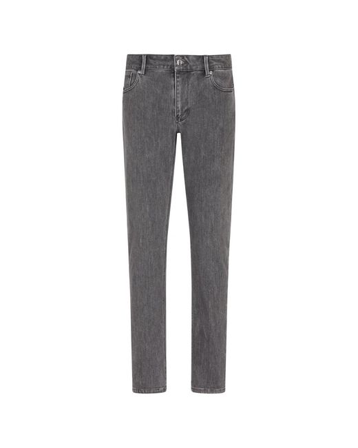 Emporio Armani Gray Slim Fit Jeans for men