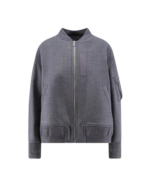Semicouture Gray Bomber Jackets