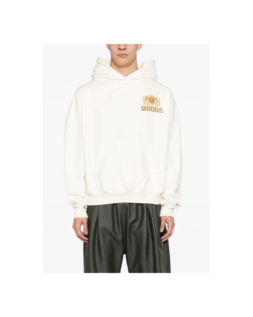 Rhude White Hoodies for men