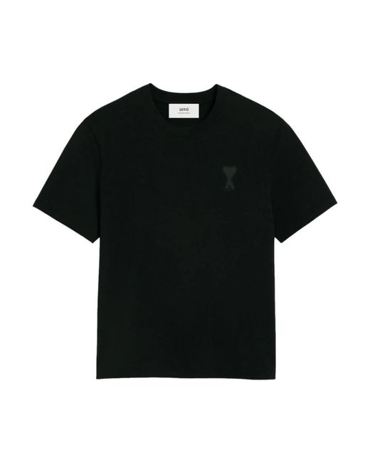 AMI Black T-Shirts for men