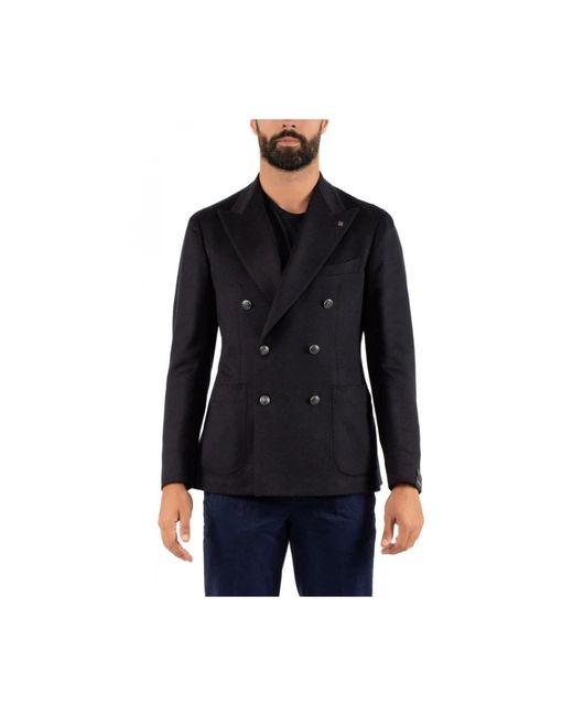Tagliatore Tailored Camel Jacket in het Black voor heren