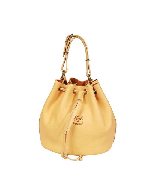 Il Bisonte Metallic Bucket Bags
