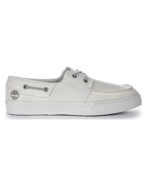 Timberland White Boat Shoes for men