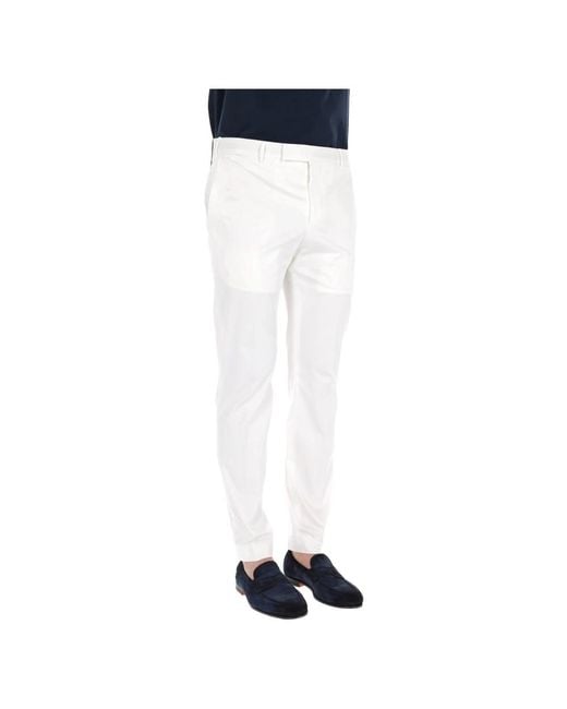 PT Torino Blue Slim-Fit Trousers for men