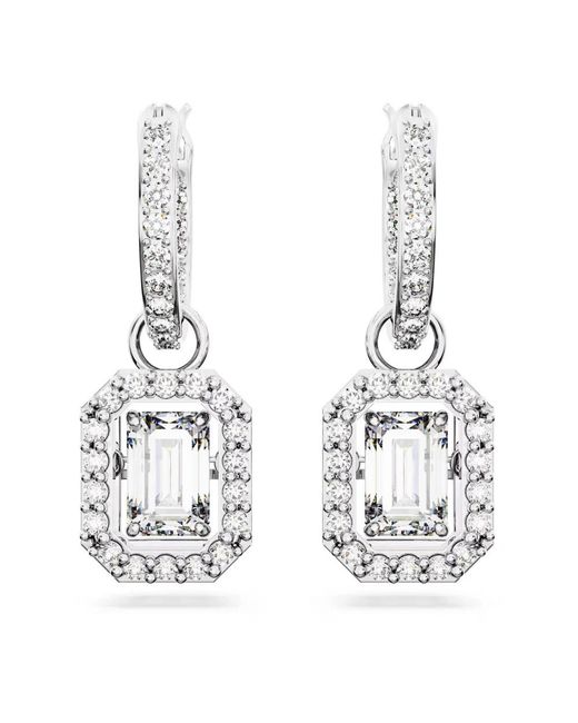 Earrings Swarovski de color Metallic