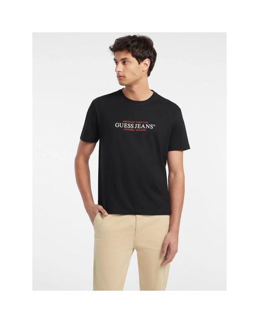 Guess American Tradition Tee in het Black voor heren