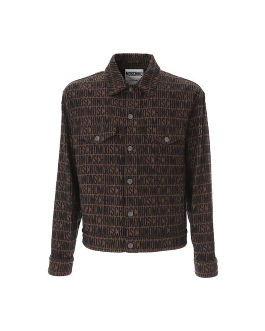 Moschino Logo Jacket in het Black voor heren