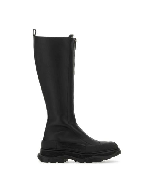 McQueen Black High Boots