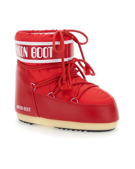 Moon Boot Red Winter Boots