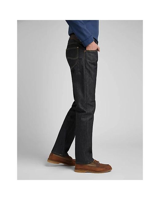 Lee Jeans Gray Straight Fit Jeans for men