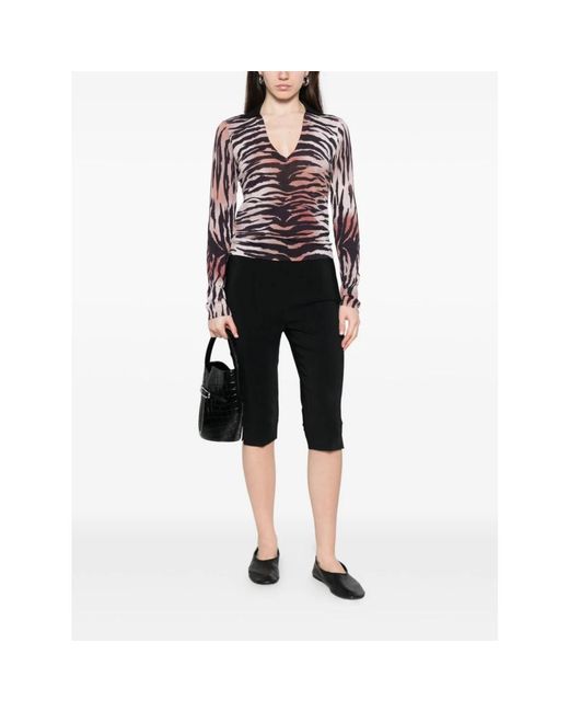 Pinko Red Long Sleeve Tops