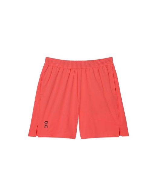 On Shoes Running Shorts in het Red voor heren