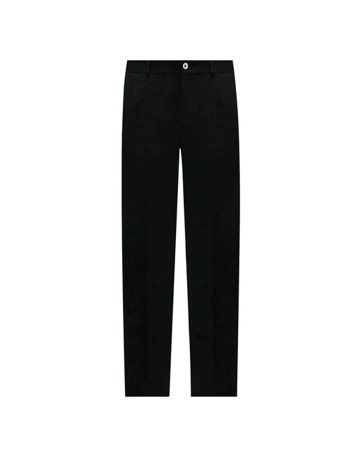 Dolce & Gabbana Black Straight Trousers for men