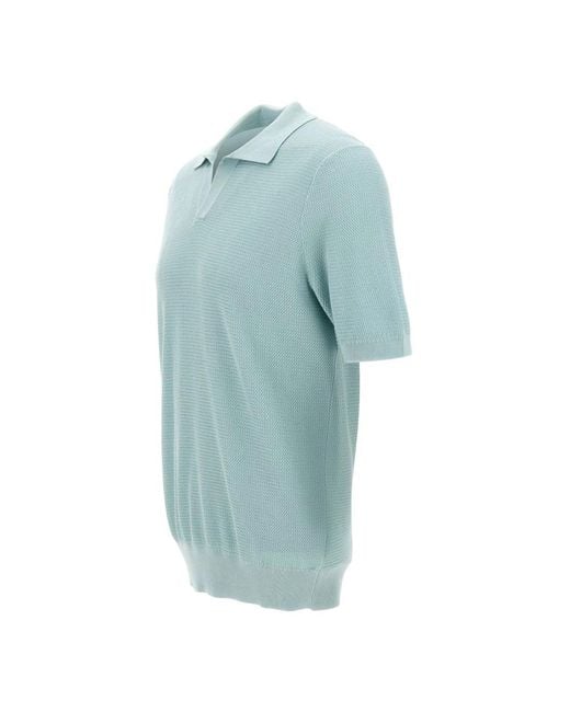 Gran Sasso Blue Polo Shirts for men