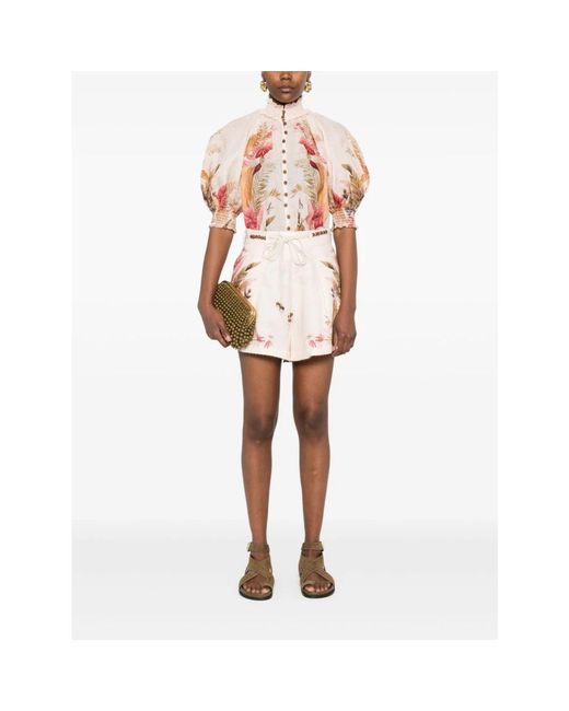 Zimmermann Metallic Short Shorts