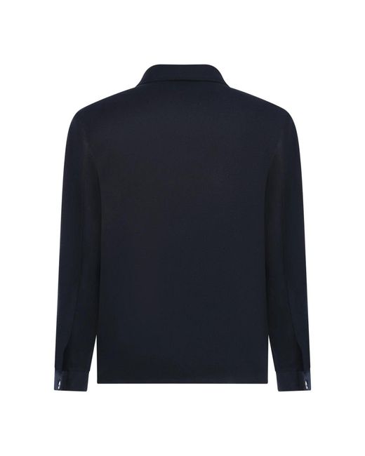 Franzese Collection Jassen ,Blauw ,Wol Stefano De Martino Kaban in het Blue voor heren