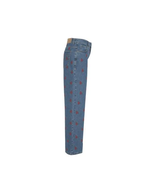 Farm Rio Blue Boot-Cut Jeans