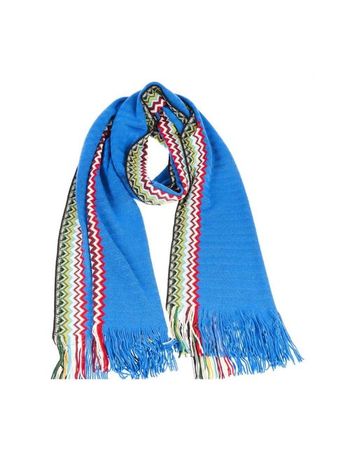 Missoni Blue Winter Scarves for men