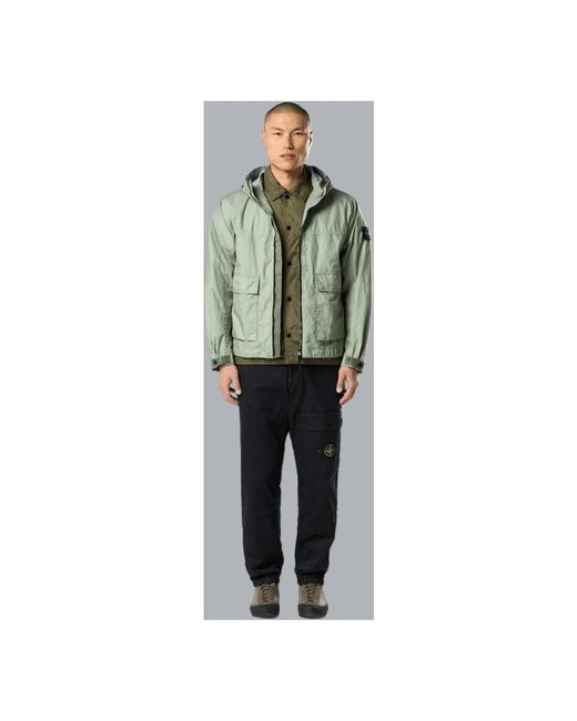 Stone Island Green Bomber Jackets for men