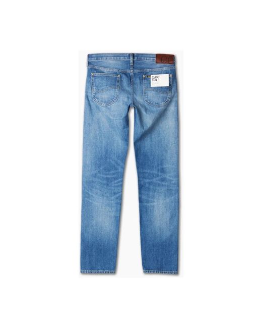 Lee Jeans Blue Straight Fit Jeans for men