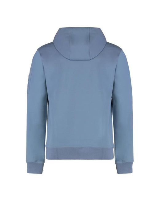 Moorer Blue Hoodies for men